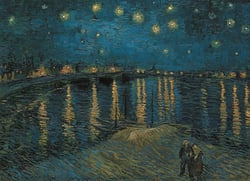 Puzzle 1000 pièces - Museum Collection - Van Gogh : Nuit étoilée sur le Rhône