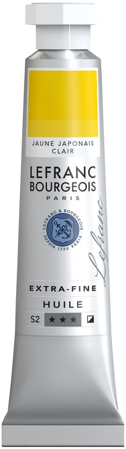 Peinture à l'huile Lefranc Bourgeois - Extra-fine - 20ml - Jaune japonais clair