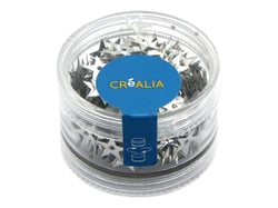 Sequins « étoiles » Argent « Horlogram » - Boîte de 8 grammes - Créalia