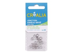 20 jonctions anneau brisé de 5 mm - Métal - Créalia