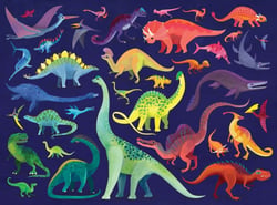 500 pièces monde des dinosaures