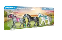 Playmobil® - 3 chevaux : frison, knabstrupper et andalou  - 70999 - Playmobil® Country