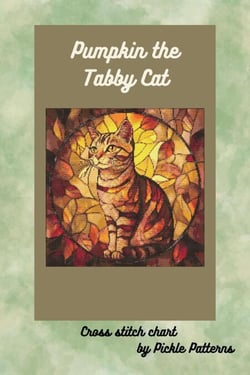 Pumpkin the Tabby Cat - Stained Glass Animals