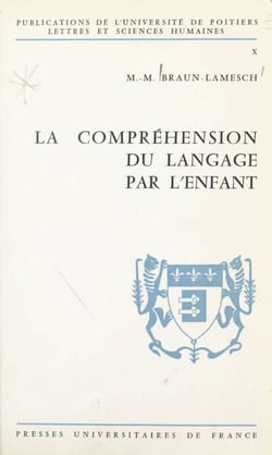 La compréhension du langage par l'enfant - Le rôle des contextes
