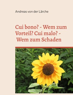 Cui bono? - Wem zum Vorteil? Cui malo? - Wem zum Schaden - Traten die Vorteile und die Schäden zufällig ein oder wurden sie durch gezielte Maßnahmen herbeigeführt?