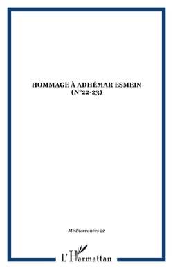 Hommage à Adhémar Esmein