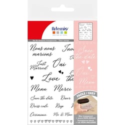 Tampons transparents - Mariage
