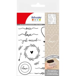 Tampons transparents - Mariage Love