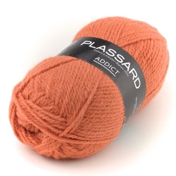 Pelote de fil à tricoter - Plassard - Addict - Corail 50