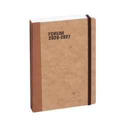 Agenda scolaire journalier 2026/2027 Clairefontaine - Havane - 12 x 17 cm - Forum Age Bag