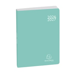 Agenda scolaire journalier 2026/2027 Exacompta - Vert - 12 x 17 cm - Forum Color Soft Harmony