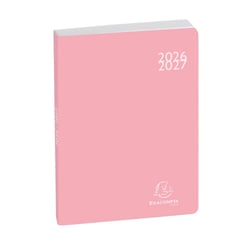 Agenda scolaire journalier 2026/2027 Exacompta - Rose - 12 x 17 cm - Forum Color Soft Harmony
