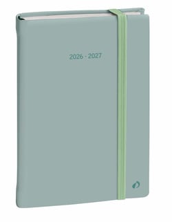 Agenda scolaire semainier 2026/2027 Quo Vadis - Vert - 15 x 21 cm - Pastel Plan Note - 16 mois de septembre à décembre