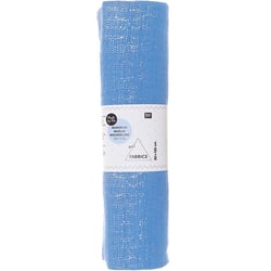 Coupon de tissu mousseline - 50x130 cm - Azur