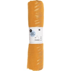Coupon de tissu mousseline - 50x130 cm - Moutarde