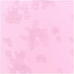 Coupon de tissu mousseline - 50x130 cm - Rose bonbon