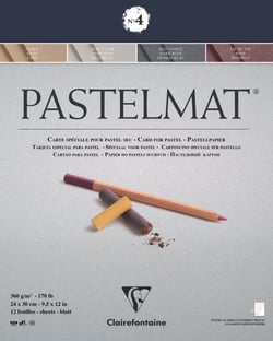 Bloc pastel Pastelmat n°4 360 g - 24 x 30 cm - 4 teintes - 12 feuilles