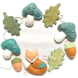 Quiodok Kit Couture En Feutre Animaux De La Forêt - 4 Pièces Pour Enfants Et Débutants