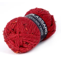 Pelote de fil à tricoter - Plassard - Cascade Tweed - Rouge 62
