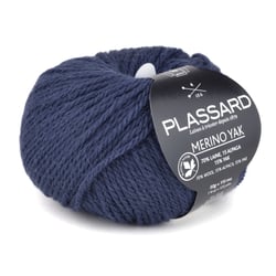 Pelote de fil à tricoter - Plassard - Merino Yak - Bleu 23