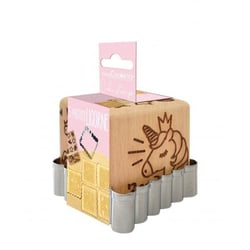 Tampon à biscuit + emporte-pièce ScrapCooking® - Licorne