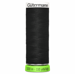 Fil à coudre Gütermann - RPET - Noir n°000