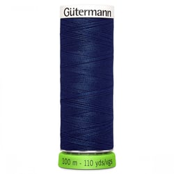 Fil à coudre Gütermann - RPET - Bleu marine n°013