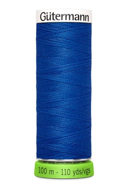 Fil à coudre Gütermann - RPET - Bleu roi n°315