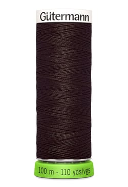 Fil à coudre Gütermann - RPET - Marron foncé n°696