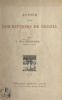 Autour des inscriptions de Glozel