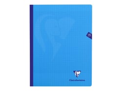 1 cahier polypro - 24 x 32 cm - Mimesys - Clairefontaine - 192 pages grands carreaux - Coloris assortis