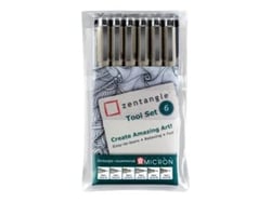 Set Zentangle de 6 crayons Pigma Micron