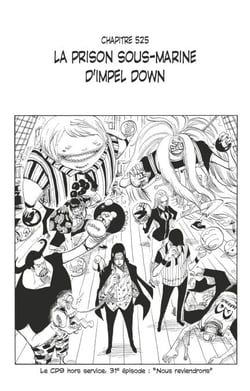 One Piece édition originale - Chapitre 525 - La prison sous-marine d'Impel Down