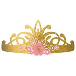 8 Tiares cartonnées - Princess for a Day