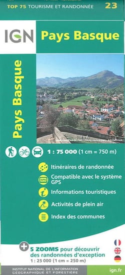 Top75023 Pays Basque 1/75.000