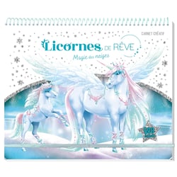 Licornes de reve - carnet creatif - magie des neiges