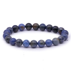 Bracelet Boule - 08 mm en pierre naturelle de Sodalite