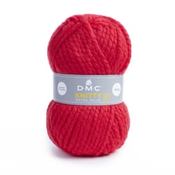 Pelote de fil à tricoter 100% acrylique - DMC - Knitty 10 - Rouge 950