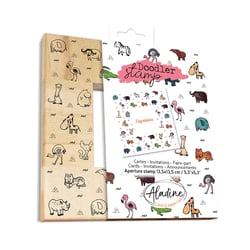 Tampon transparents Aladine - Animaux - 13,5 x 13,5 cm