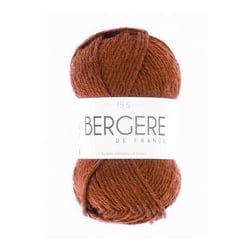 Pelote de laine - Bergère de France - 50 % laine mérinos et 50 % acrylique - Cuir