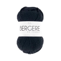 Pelote de laine - Bergère de France - 50 % laine mérinos et 50 % acrylique - Noir