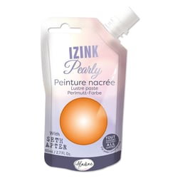 Peinture nacrée Izink Pearly - Aladine -  80 ml - Orange