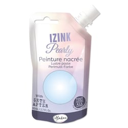 Peinture nacrée Izink Pearly - Aladine -  80 ml - Bleu gris