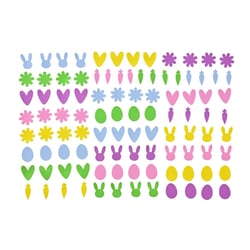 Set de 100 gommettes en mousse Pâques - Créalia