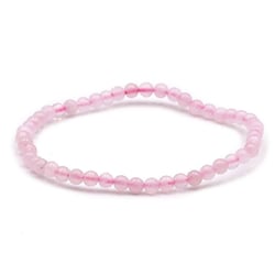 Bracelet Quartz rose 4mm