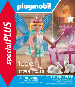 PLAYMOBIL - Fée avec coffre à dents de lait et lapin - 71758 - Special plus