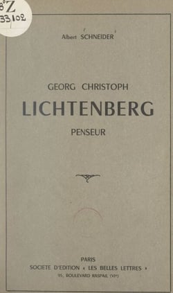 Georg Christoph Lichtenberg - Penseur