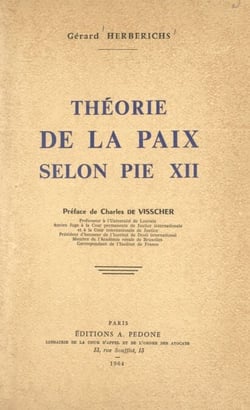 Théorie de la paix selon Pie XII