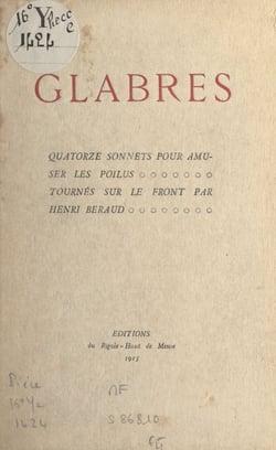Glabres - Quatorze sonnets et une élégie