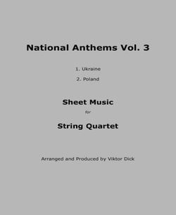 National Anthems Vol. 3 - Sheet Music for String Quartet